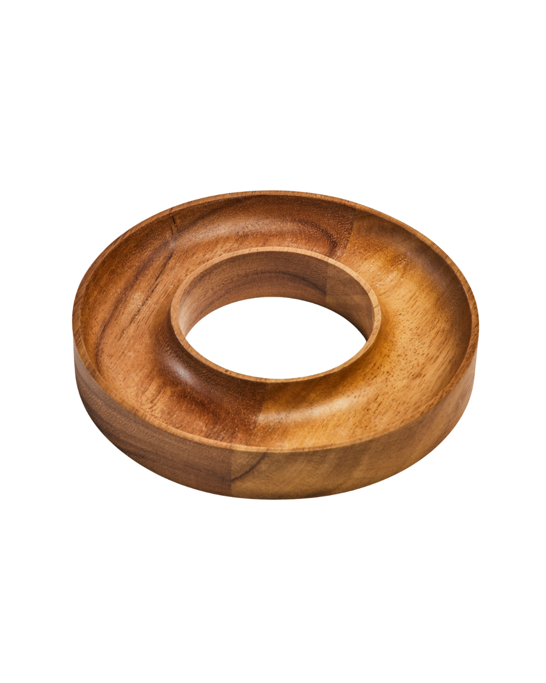 Centro de Mesa Difusor Moyo | Bandeja de Madeira Acácia & Cerâmica