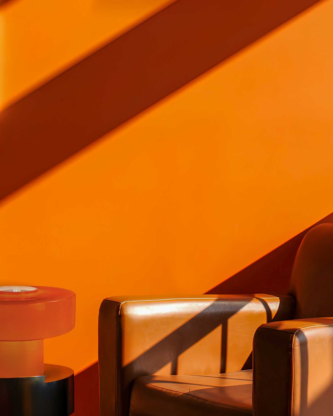 Candeeiro de Mesa Foza | Retro LED Anos 70 Laranja