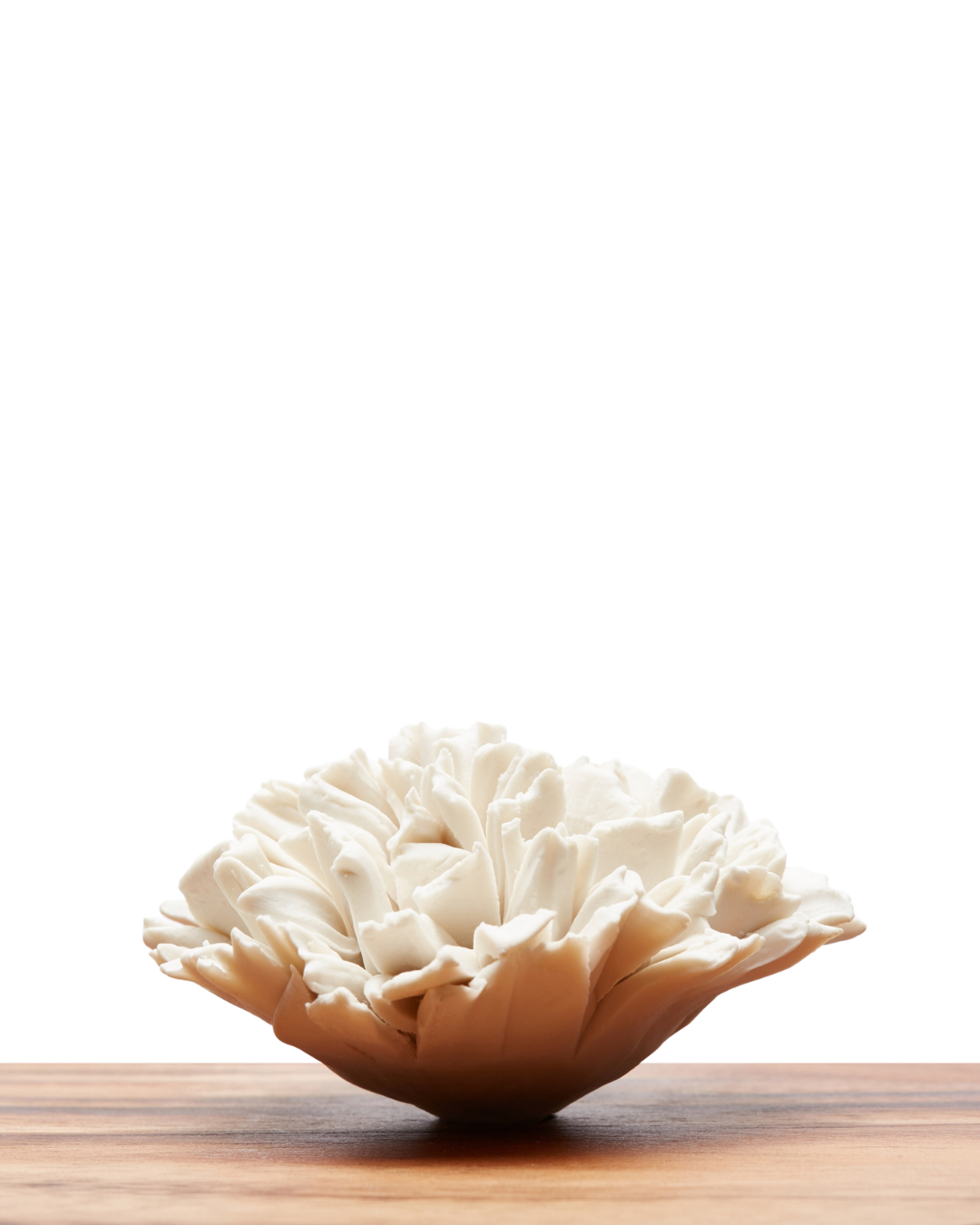 Caixa Decorativa Peônia | Madeira Acácia, Porcelana