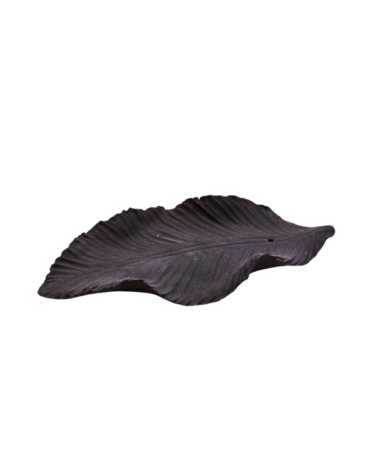 Incensário BlackLeaf | Suporte Incenso Japonês Cerâmica