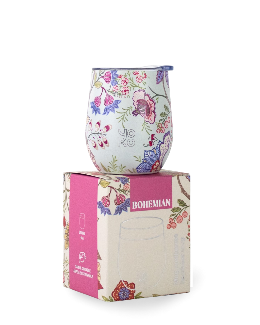 Caneca Térmica Bohemian | Aço Inoxidável 250ml